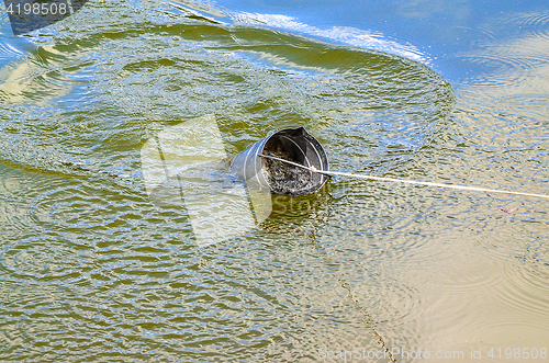 Image of Take samples of water for laboratory testing.