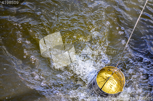 Image of Take samples of water for laboratory testing.