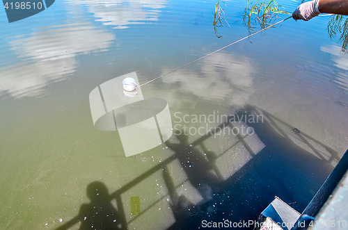 Image of Take samples of water for laboratory testing.