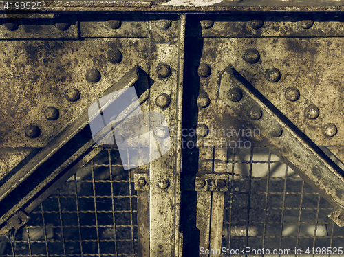 Image of Vintage looking Steel bridge