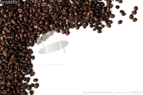 Image of coffee grains,abstract, dark