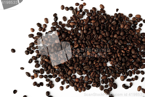 Image of coffee grains,abstract, dark