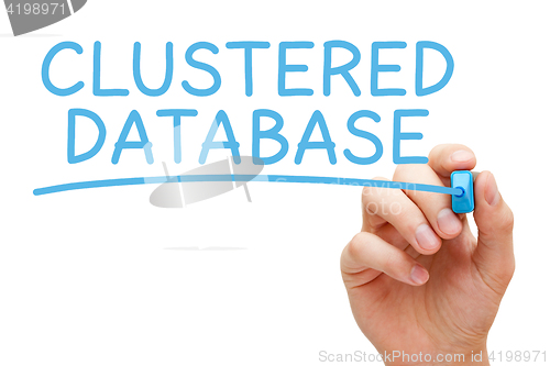 Image of Clustered Database Blue Marker