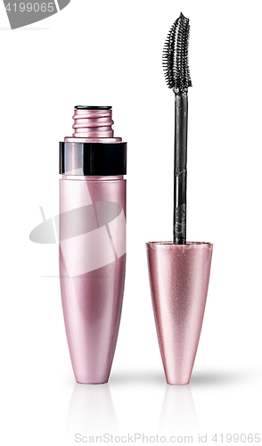 Image of Mascara and brush near