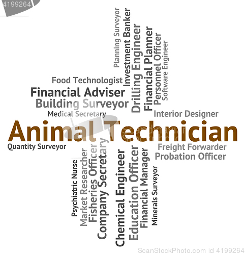 Image of Animal Technician Means Living Thing And Artisan