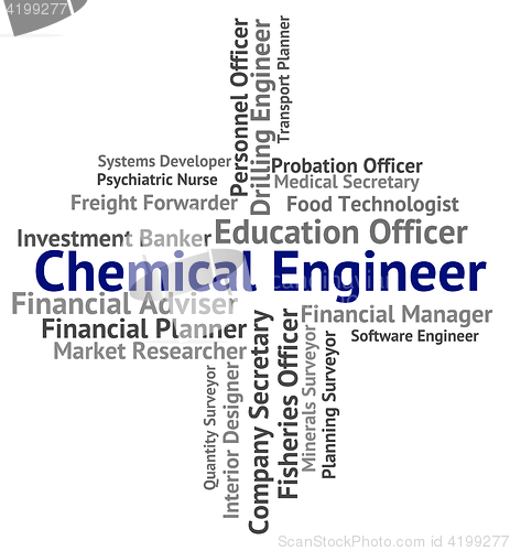 Image of Chemical Engineer Represents Chemically Work And Jobs