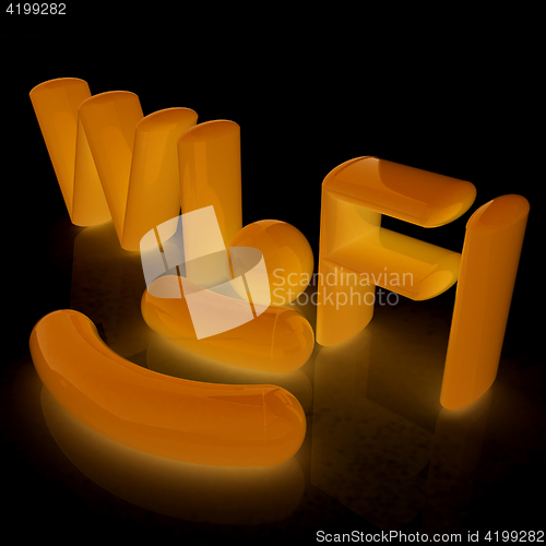 Image of WiFi symbol. 3d illustration