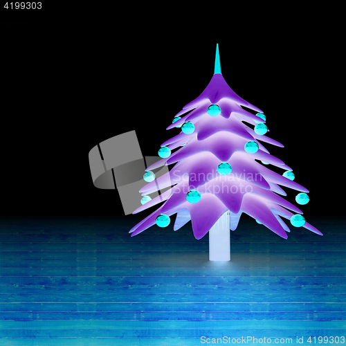 Image of Christmas background. 3d illustration