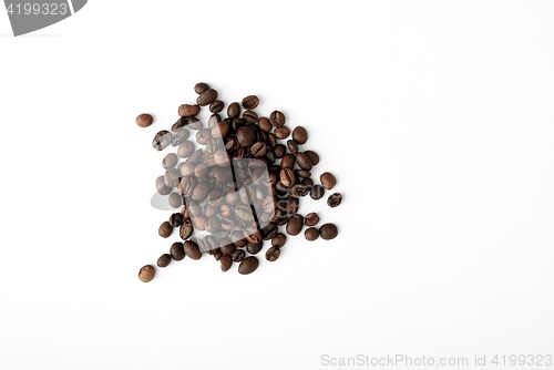 Image of coffee grains,abstract, dark