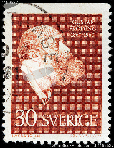 Image of Gustaf Froding Stamp