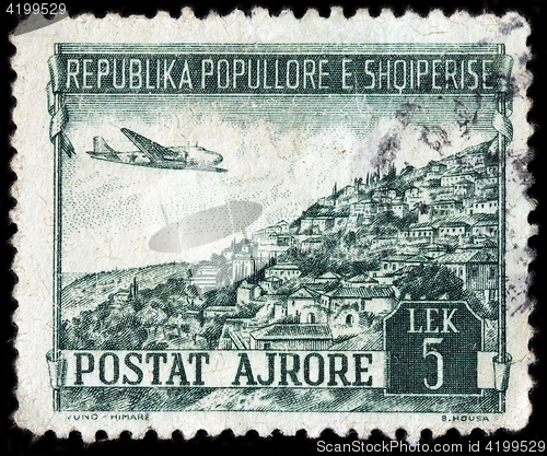 Image of Albanian Airmail Stamp