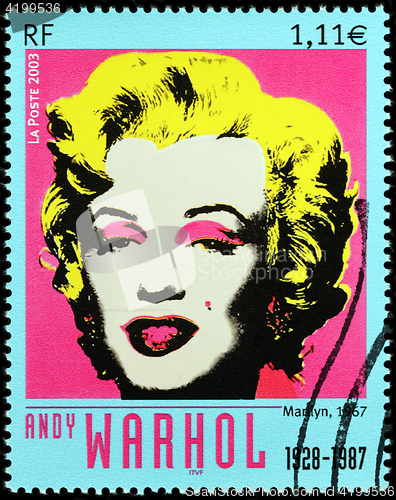 Image of Marilyn by Andy Warhol Stamp 