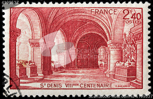 Image of Saint Denis Basilica Stamp