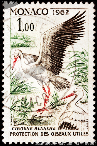 Image of White Stork Stamp