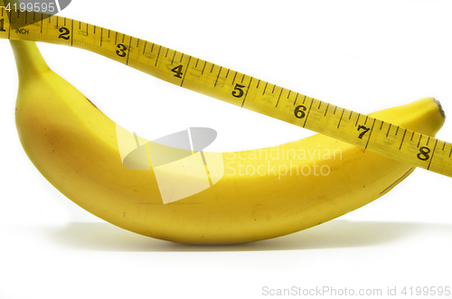 Image of Banana with tape measure