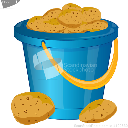 Image of Pail with potatoes