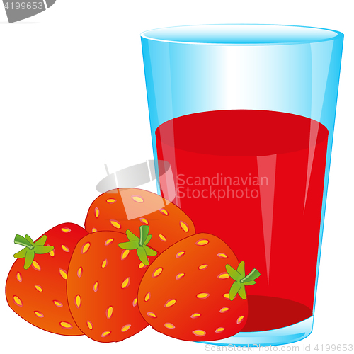 Image of Berries strawberries and juice
