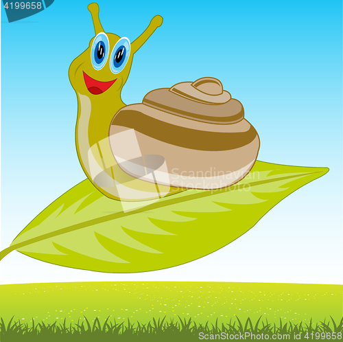 Image of Snail on sheet