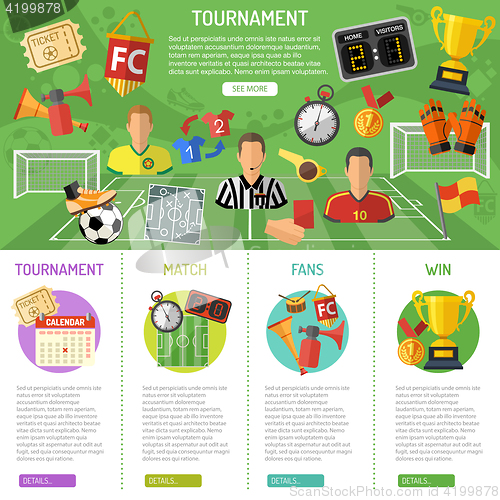 Image of Soccer Banner and infographics