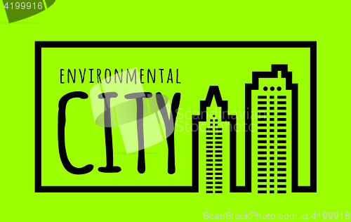 Image of Ecologically clean green city.