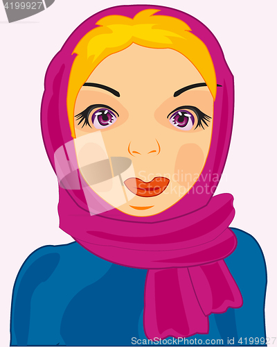 Image of Girl in kerchief