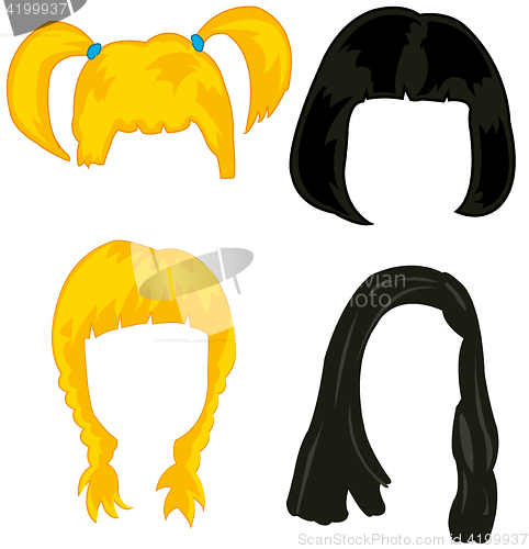 Image of Feminine hairstyles wigs