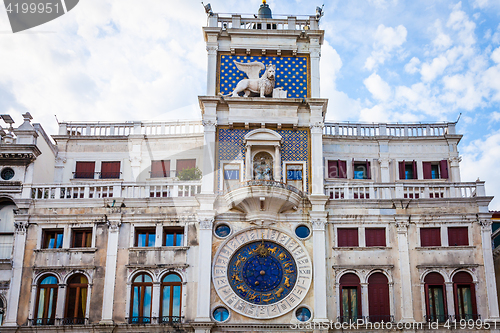 Image of Venice, Italy - St Mark\'s Clocktower detail