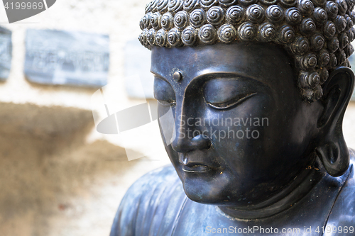 Image of Meditating Japanese Buddha Statue
