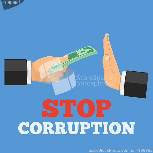 Image of stop corruption concept