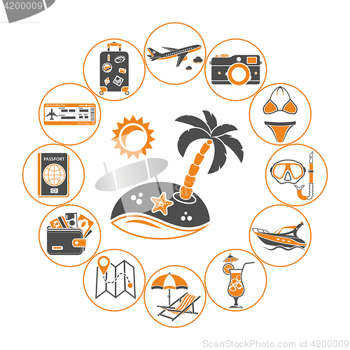 Image of Vacation Time and Tourism Concept