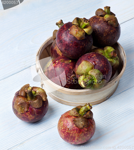 Image of Arrangement of Fresh Mangosteen