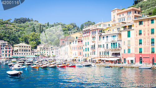 Image of Portofino, Italy - Summer 2016 - view from the sea