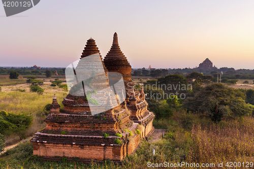 Image of Bagan buddha tower at day