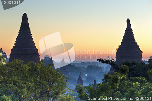 Image of Bagan buddha tower at day