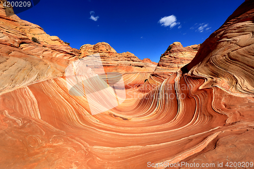 Image of The Wave Navajo Sand Formation in Arizona USA