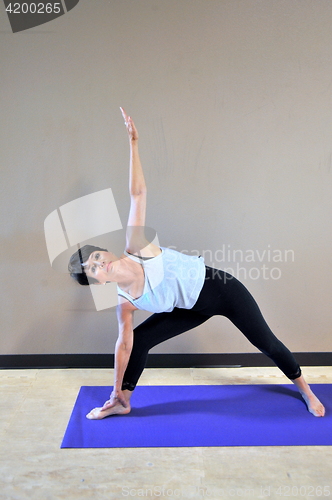 Image of Yoga workout.