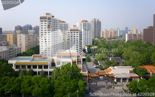 Image of Modern apartment buildings in China, Beijing