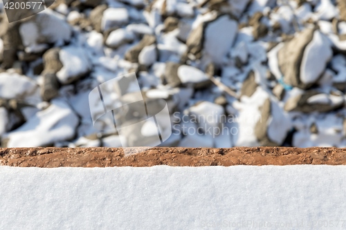 Image of Winter background texture with snow