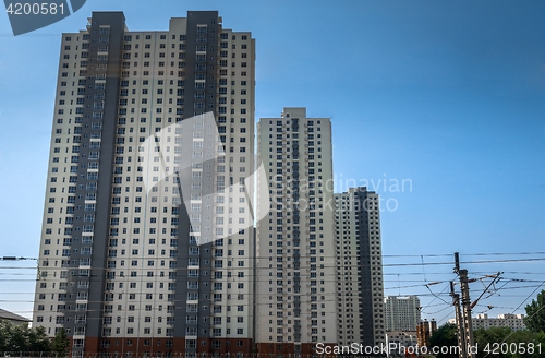 Image of Residential Building Exterior with sky
