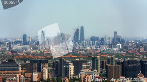 Image of Beijing from above aerial shot