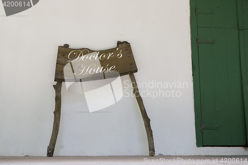 Image of Entrance of historical Docters house, Curieuse island, Seychelle