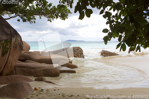 Image of Tropical beach view at Anse Lazio, Seychelles