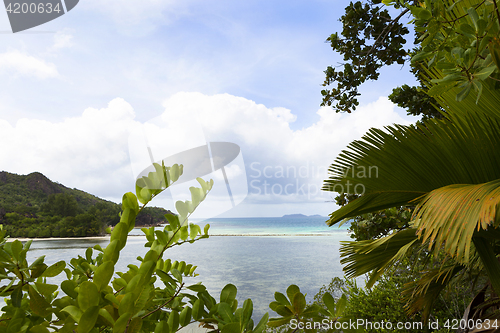 Image of Tropical beach view at Curieuse island, Seychelles