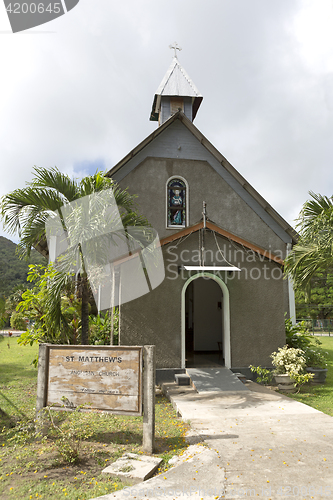 Image of Saint Matthews church, Praslin island