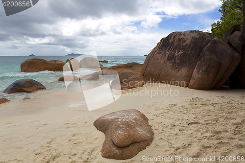 Image of Tropical beach view at Anse Lazio, Seychelles