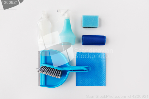 Image of cleaning stuff on white background