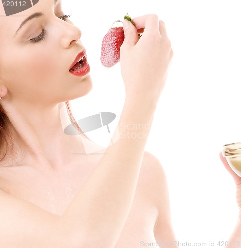 Image of strawberry girl