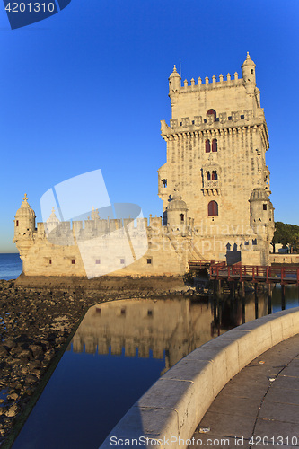 Image of Belem Tower - Torre De Belem In Lisbon, Portugal 