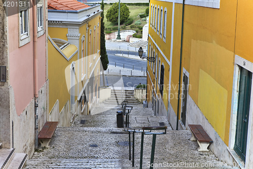 Image of Old stairs in Lisbon  