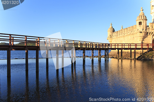 Image of Belem Tower - Torre De Belem In Lisbon, Portugal 